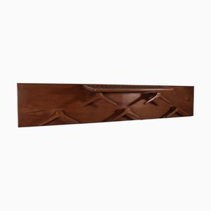 Italian Wall Coat Hanger with Hat Rack, 1960s