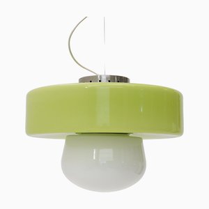 Lampada vintage in vetro nello stile di Carlo Nason, anni '70