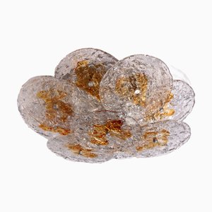 Large Flush Mount Murano Glass from Kalmar, Italy, 1970s