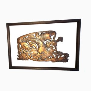 Art Nouveau Koi Carp Relief, 1890s