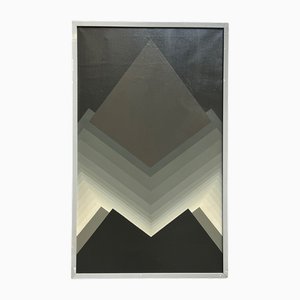 Ton Pape, Compositie Nr. 15 in Grey Tones, 1973, Oil on Canvas