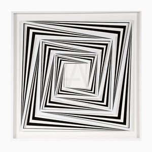 Marcello Morandini, Komposition 633 A, 2017, Acrylic Glass, Wood & Paper Artwork