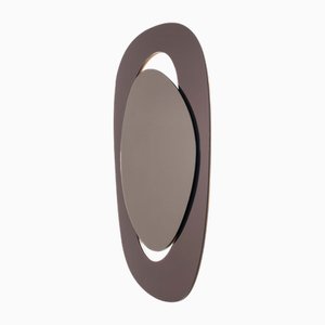Large Handcrafted Soul Me Mirror in Bronze and Bronze by Pon Design