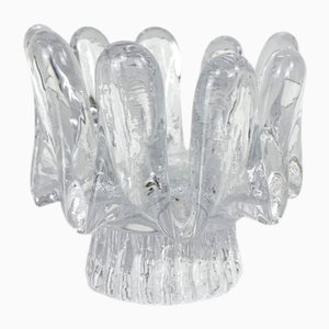 Sunflower Glass Candleholder attributed to Göran Wärff for Kosta Boda, Sweden, 1970s