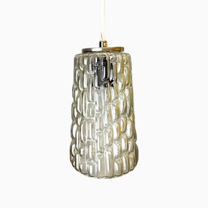 Mid-Century Modern Bubble Glas Hängelampe im Stil von Helena Tynell, 1960er