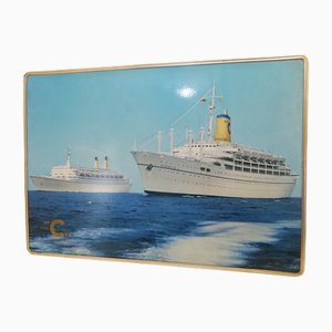 Linea Costa Advertising Sign, Italy, 1960s