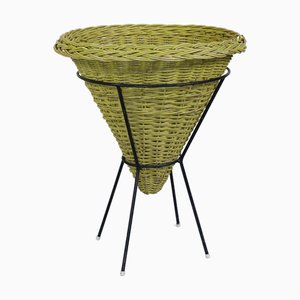 Rattan Korb von Rohé Noordwolde, 1960er