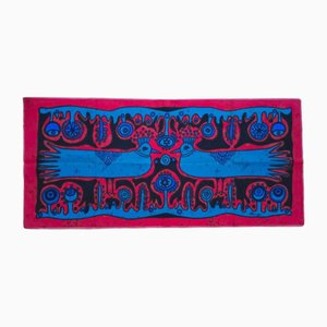 Mid-Century German Pop Art Screen Printed Wall Hanging by Traute Sänger, 1970s