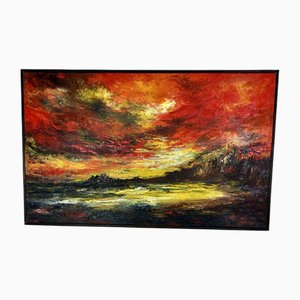 Hipolito Jimenez, Dawn, 1950er, Öl auf Leinwand