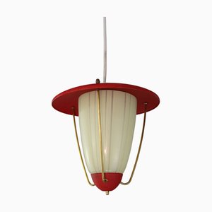 Hängelampe von Moletz Leuchten, Wien, 1950er