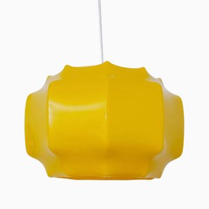 Lampada Mid-Century gialla di Ilka Plast, Germania, anni '70