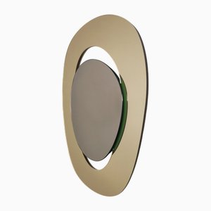 Handcrafted Soul Me Concept Mirror in Gold and Bronze by Pon Design