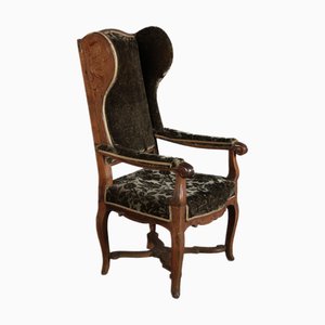 Antique Baroque Armchair in Oak, 1750