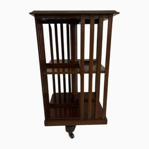Drehbares Edwardianisches Bücherregal aus Mahagoni, 1900er