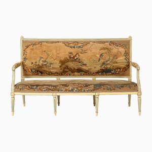 Bemaltes französisches Sofa, 18. Jh.