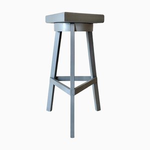 Pedestal vintage grande de madera, Italia, años 50