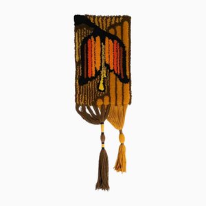 Vintage German Wool Wall Tapestry, 1970s