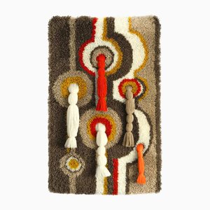 Vintage German Wool Wall Tapestry, 1970s