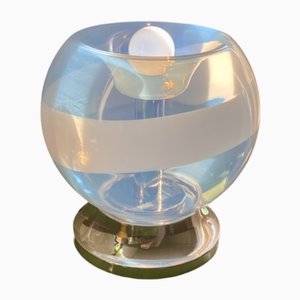 Lampada vintage in vetro di Murano iridescente di Mazzega, Italia, anni '70