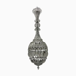 Lampada a sospensione in cristallo di Murano, anni '40