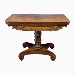 Table de Jeu Antique en Acajou