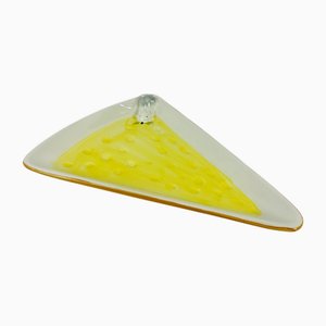 Piatto da formaggi Mid-Century moderno in ceramica di Bassano, Italia, anni '70