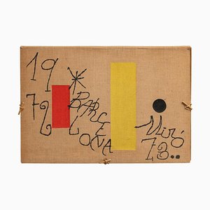 Joan Miró, Composizione, Litografia su tela, anni '70
