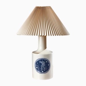 Lampada da tavolo Vandmanden/Aquarius in porcellana di Kai Lange per Fog & Mørup e Royal Copenhagen, anni '60
