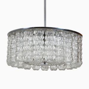Kronleuchter aus Glas und Chrom