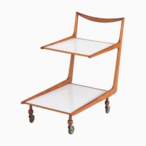 Chariot à Thé Mid-Century Moderne par Giuseppe Scapinelli, 1960s