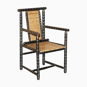 Art Noveau Ebonished Maplewood Armchair by Josef Zotti for Poltrona, 1911