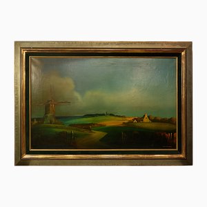 Staf Stientjes, Landscape, 20th Century, Oil on Canvas