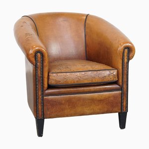Brown Leather Club Chair