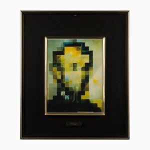 After Salvador Dali, Lincoln / Gala Anamorphosis Portrait