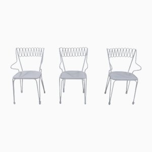 Vintage Iron Chairs by Casa & Giardino, 1950s, Set of 3