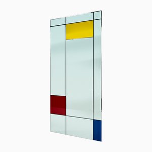Square Art Wall Mirror by Mondriaan for Rimadesio, 1980s