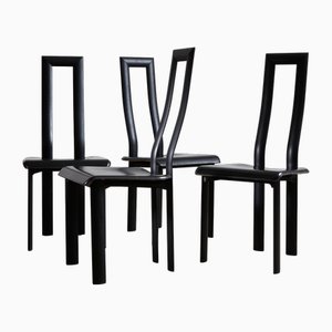 Regia Dining Chair Set attributed to Antonello Mosca for Ycami Collection, 1980s, Set of 4