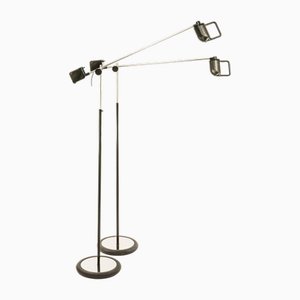 Lámparas de pie Maniglia de De Pas, Durbino and Lomazzi para Stilnovo, años 70. Juego de 2