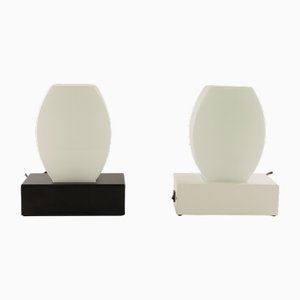 Lámparas de mesa Dorane de Ettore Sottsass para Stilnovo, años 70. Juego de 2