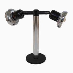 Lámpara de mesa de cromo de Gae Aulenti & Livio Castiglioni para Stilnovo, años 70