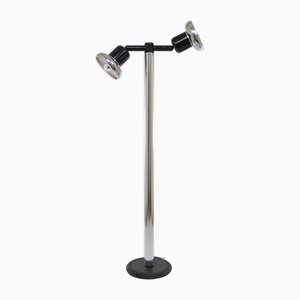 Chrome Floor Lamp by Gae Aulenti & Livio Castiglioni for Stilnovo, 1970s