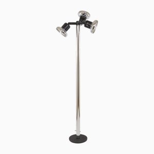 Large Chrome Floor Lamp by Gae Aulenti & Livio Castiglioni for Stilnovo, 1970s