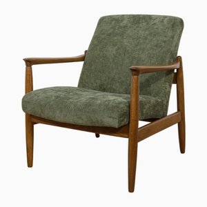 Poltrona GFM-64 Mid-Century moderna di Edmund Homa per Gościcińskie Furniture Factory, anni '60