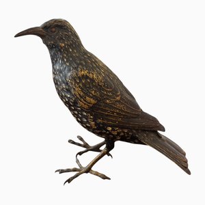Viennese Bronze Animal Figure Bird Star from F. X. Bergmann