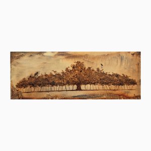 Miguel Ángel García López, Mediterrane Feige, Öl auf Leinwand