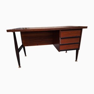 Bureau en Bois et Laiton avec Commode de Schirolli Mantova, 1950s