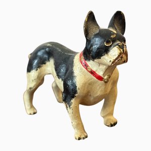 Viennese Bronze Animal Figure French Bulldog from F. X. Bergmann, 1890s