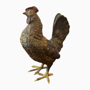 Wiener Bronze Tierfigur Hahn