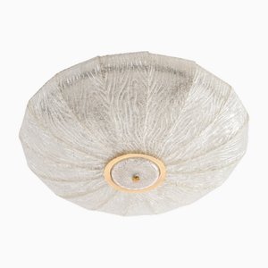 Ceiling Light Royal Model in Iron, Brass and Dew Glass from Barovier and Toso, 1970s