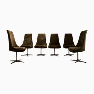 Italienische Drehstühle, 1970er, 6er Set